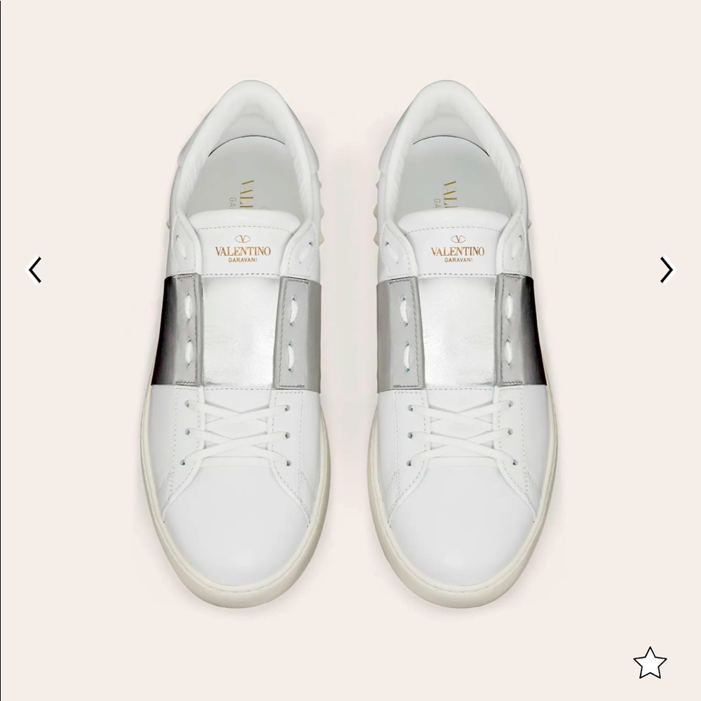 Valentino white sneaker & silver sneakers